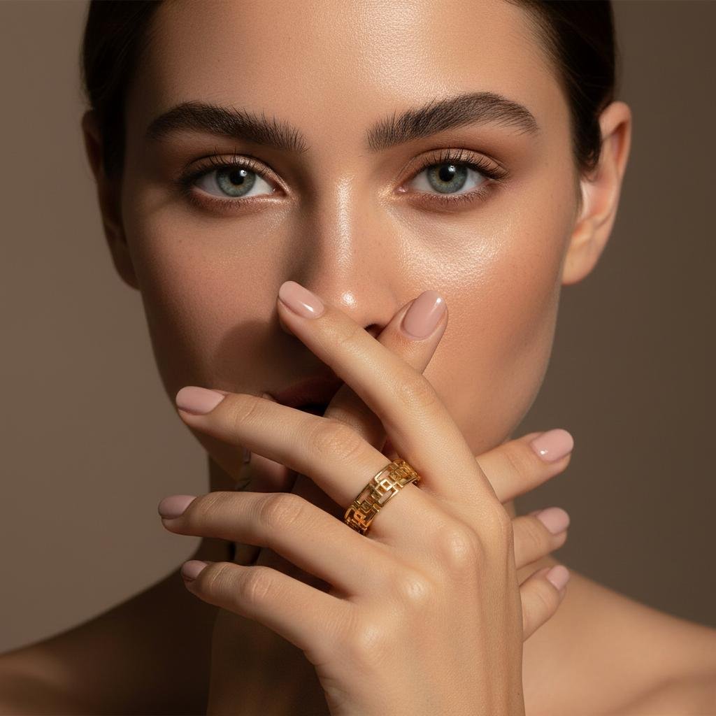 Alternative view of nfinity Link Adjustable Statement Ring