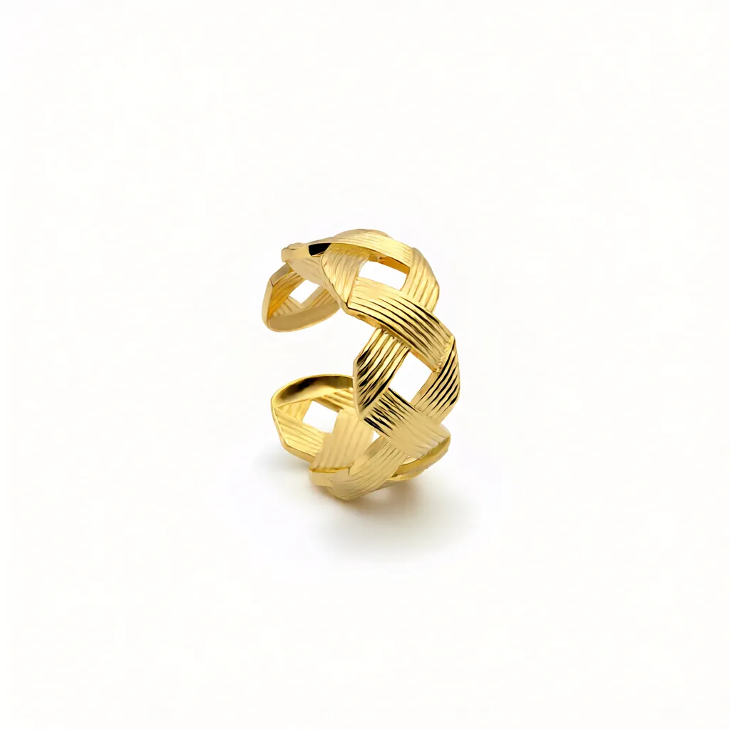 Radiant Interlock Gold Plating Ring - Image 4