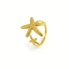Dual Starfish Wrap Ring