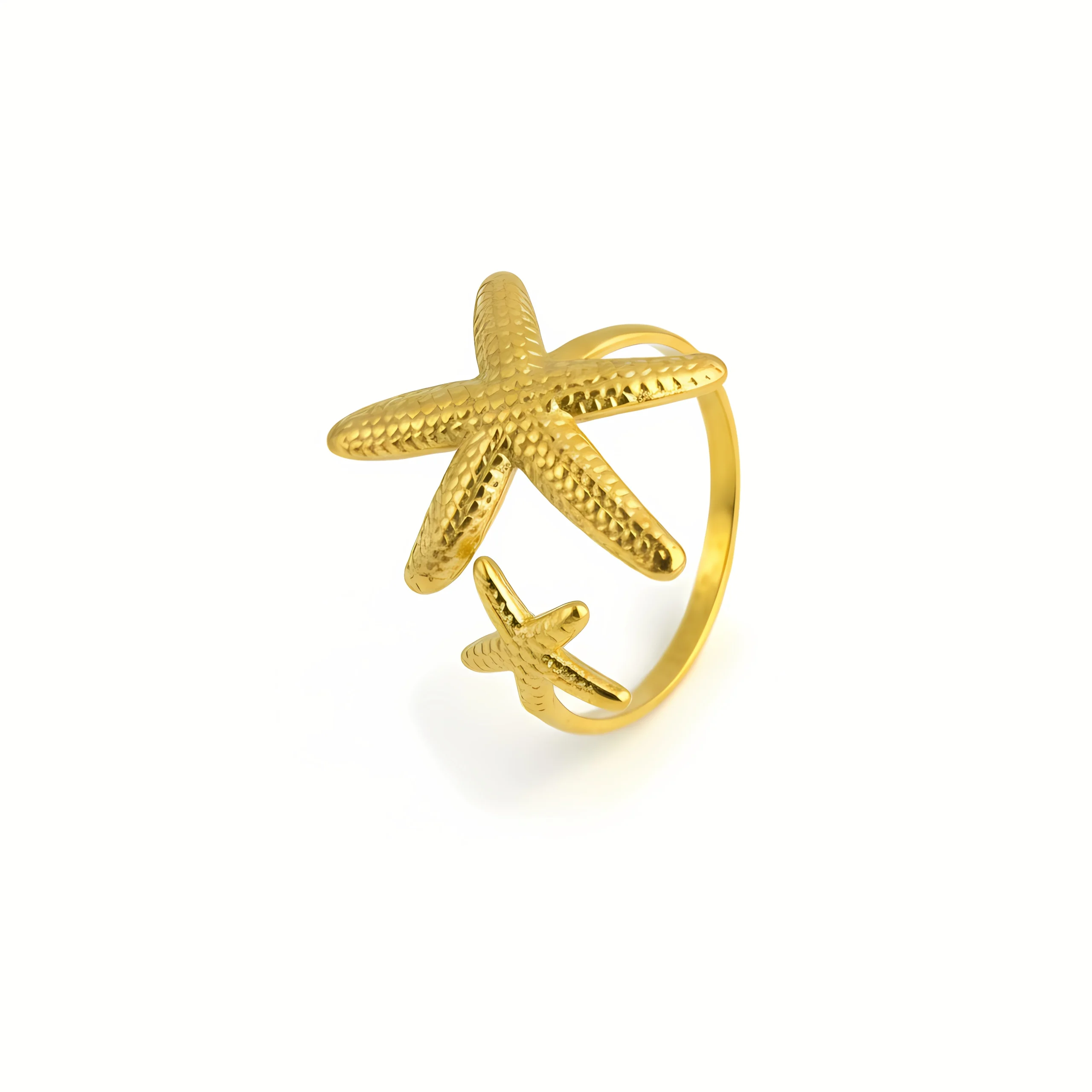 Dual Starfish Wrap Ring