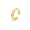 Golden Cowrie Shell Ring