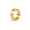 Bold Layered Gold Adjustable Ring