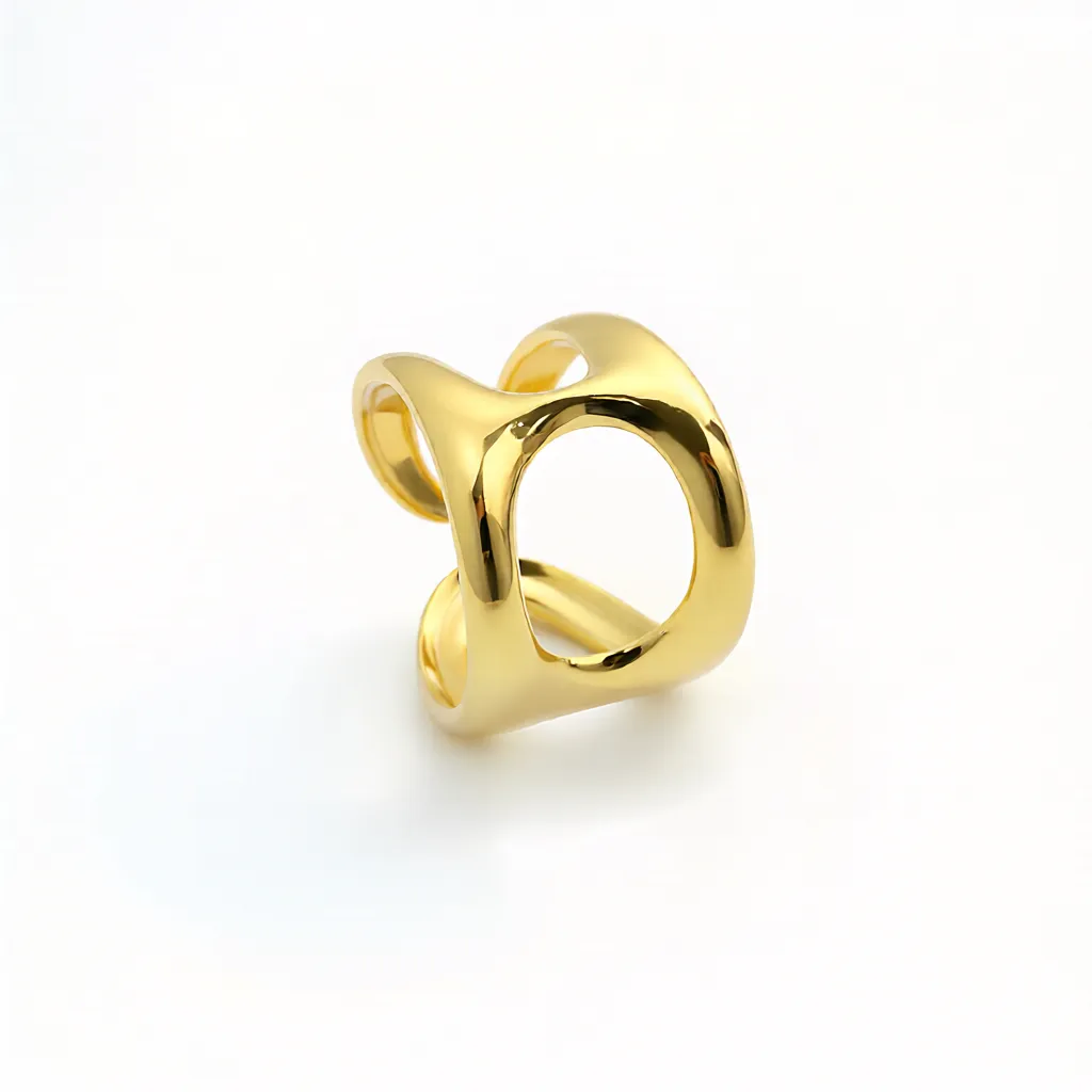 Alternative view of Celestial Loop Gold Plated Ring