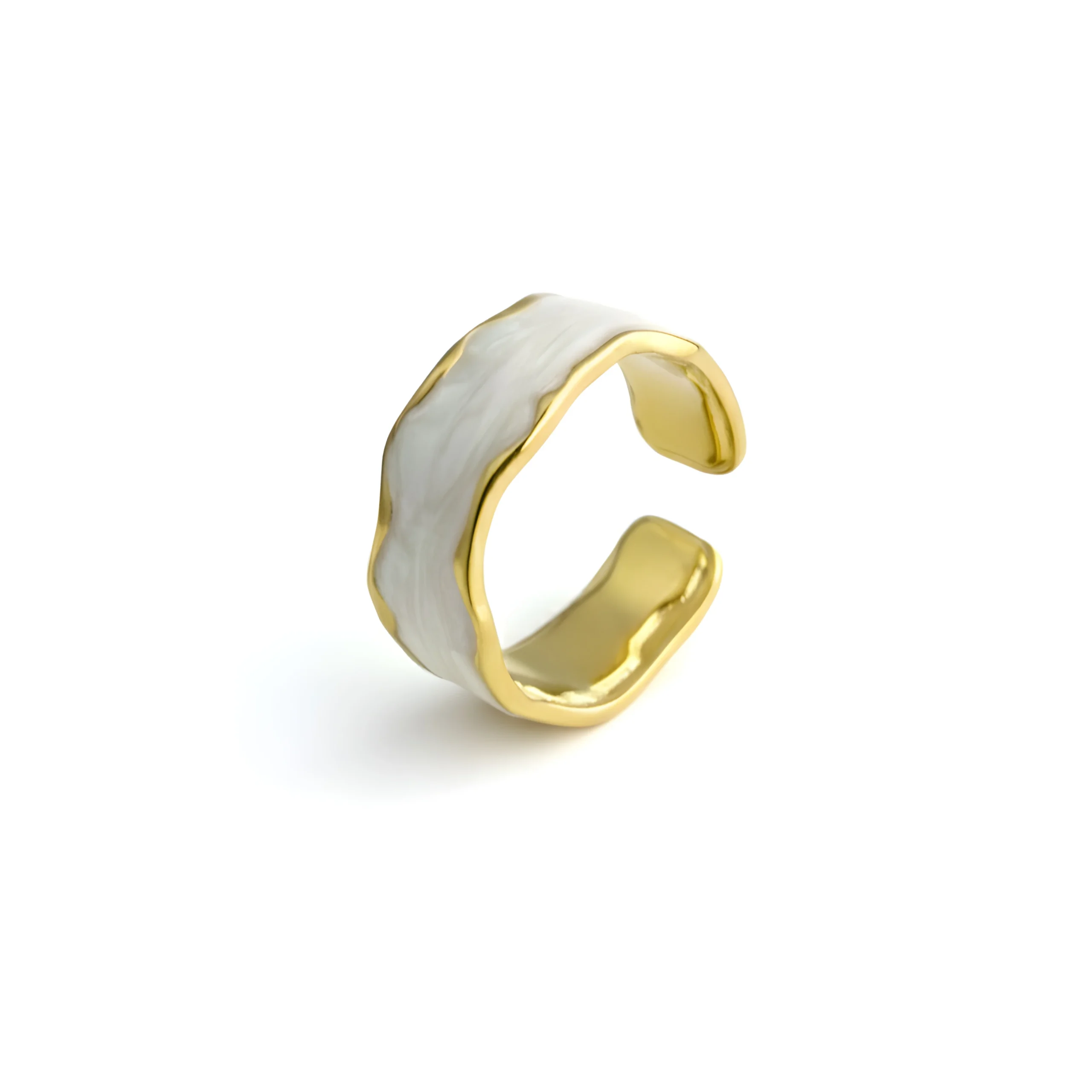 Dune Accent Gold Plate Ring