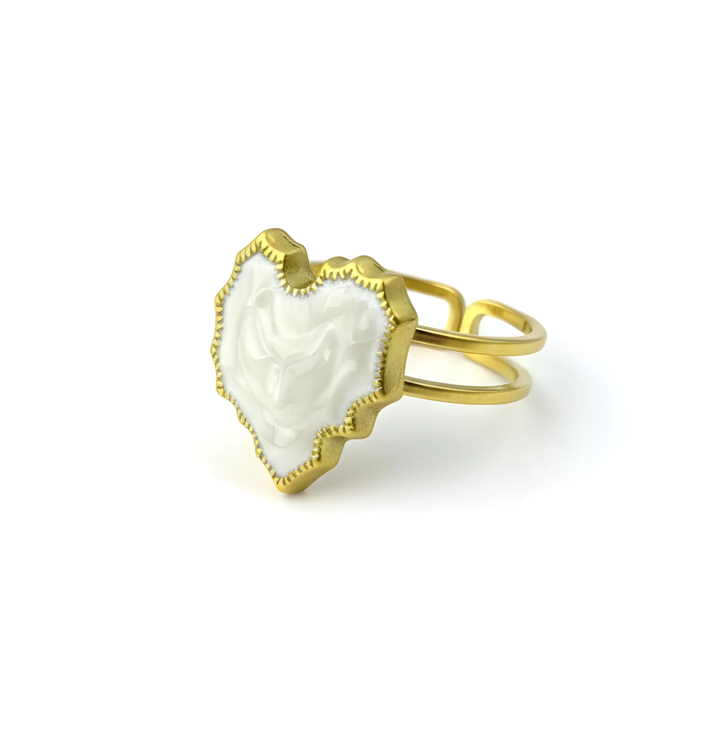 Baroque Cameo Gold Plate Ring