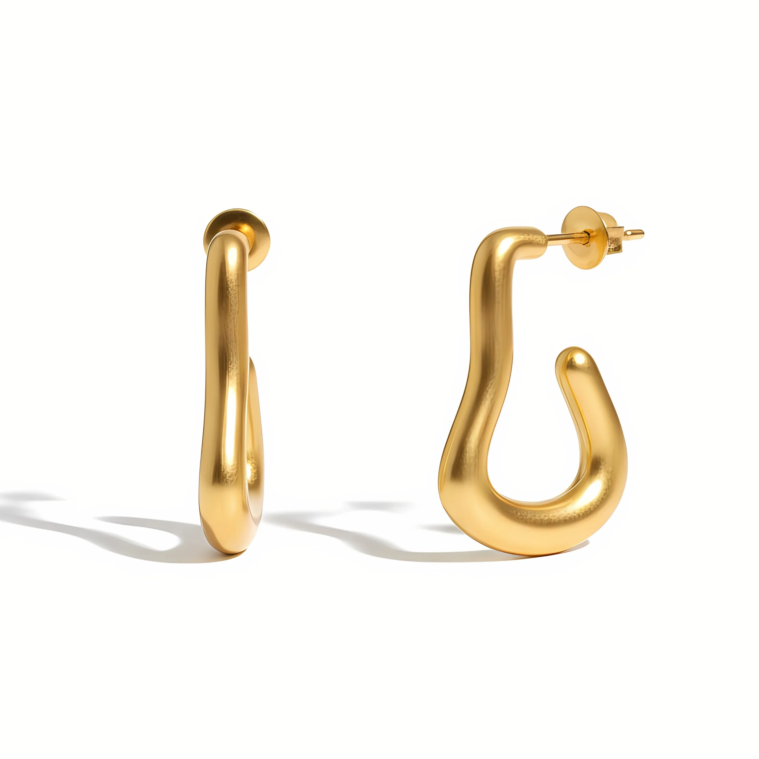 Hook Gold Hoop Earrings